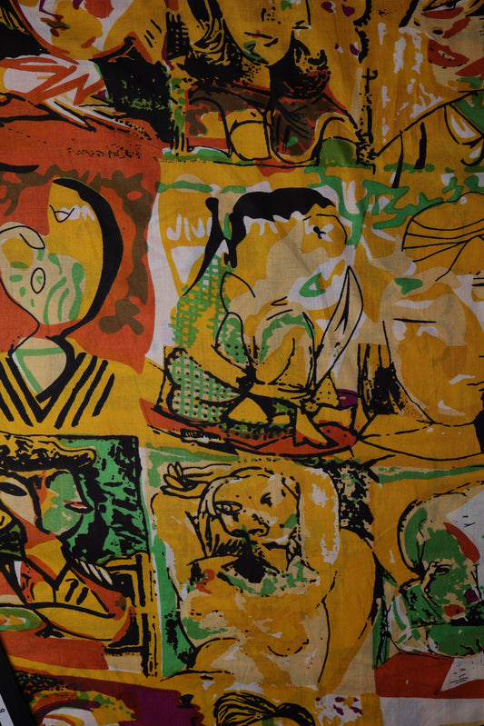 Printed cotton cambric 09
